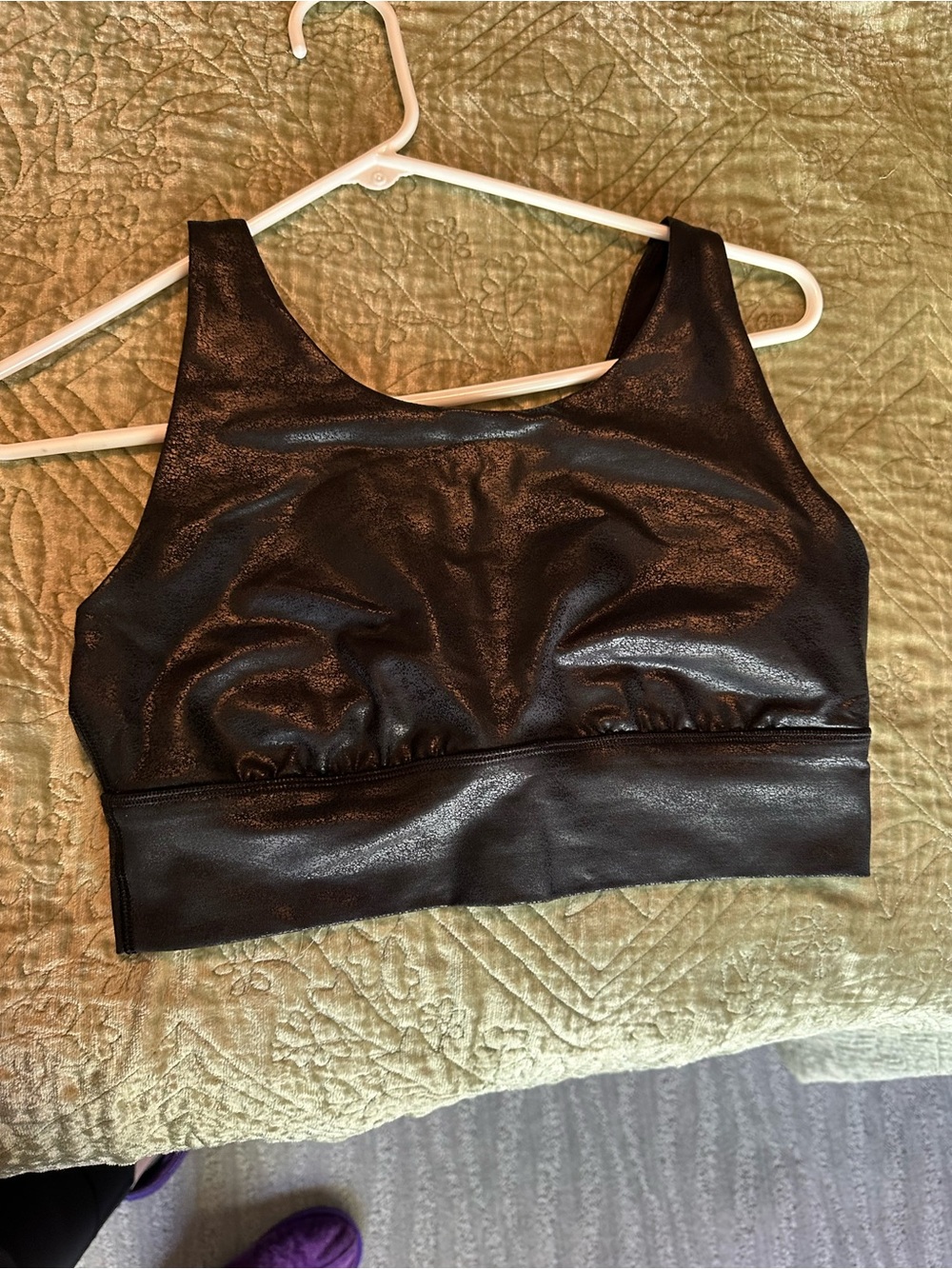 aerie Offline Stretch Medium Support Bralette in Black